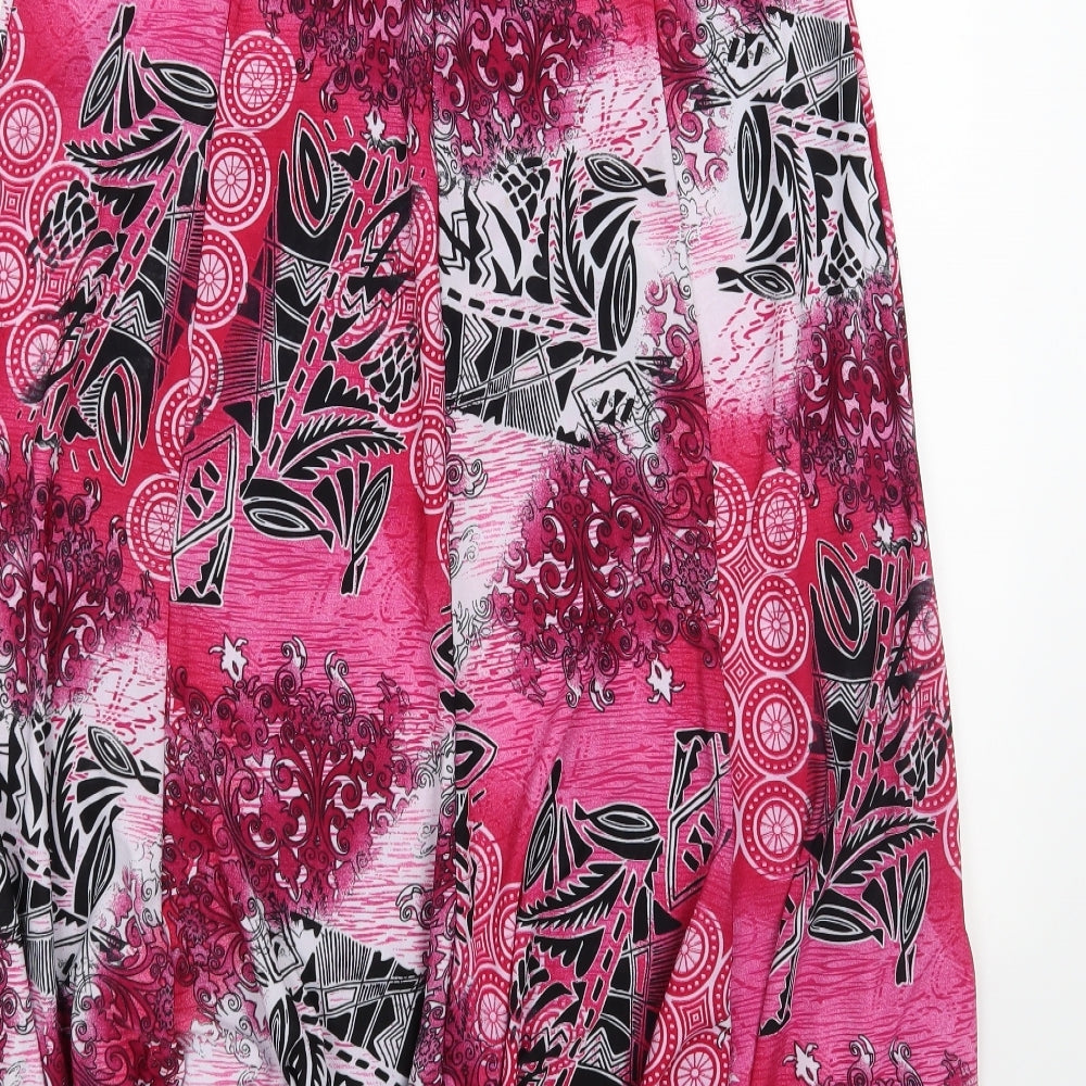 Preworn Womens Pink A-Line Skirt Size M