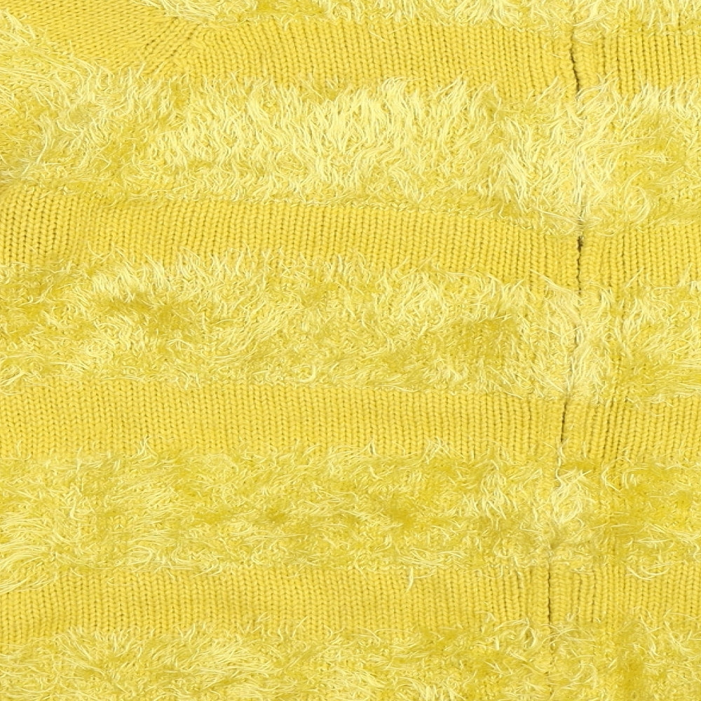 Be Beau Womens Yellow Pullover Jumper Size 12