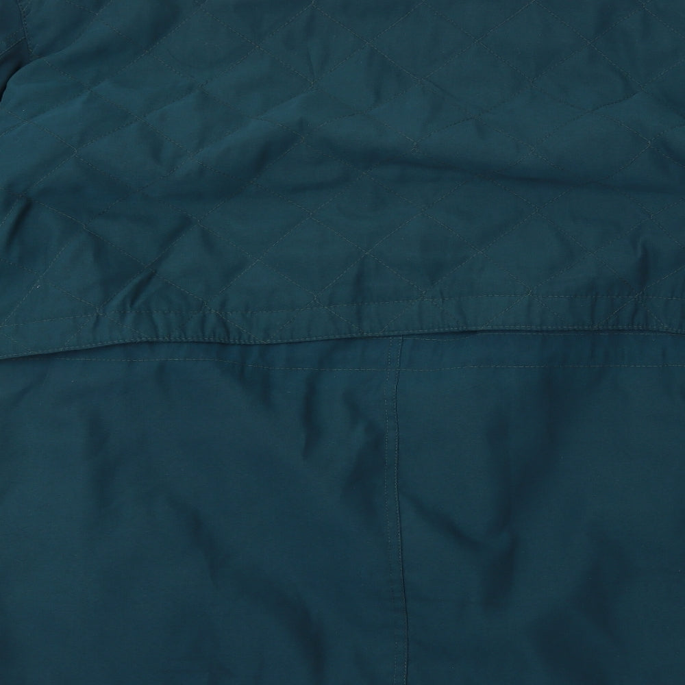 Canada Womens Green Overcoat Coat Size 14