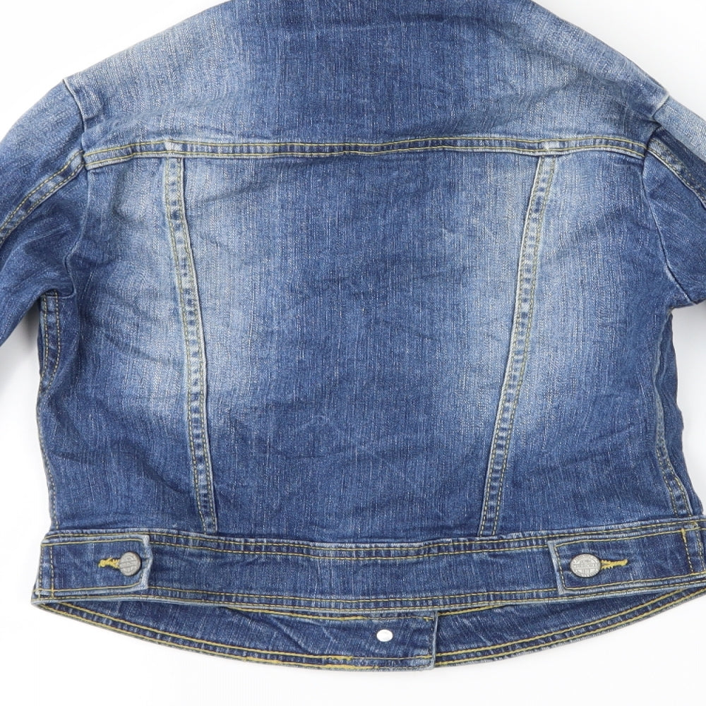 Cherokee Womens Blue Denim Jacket Size 6