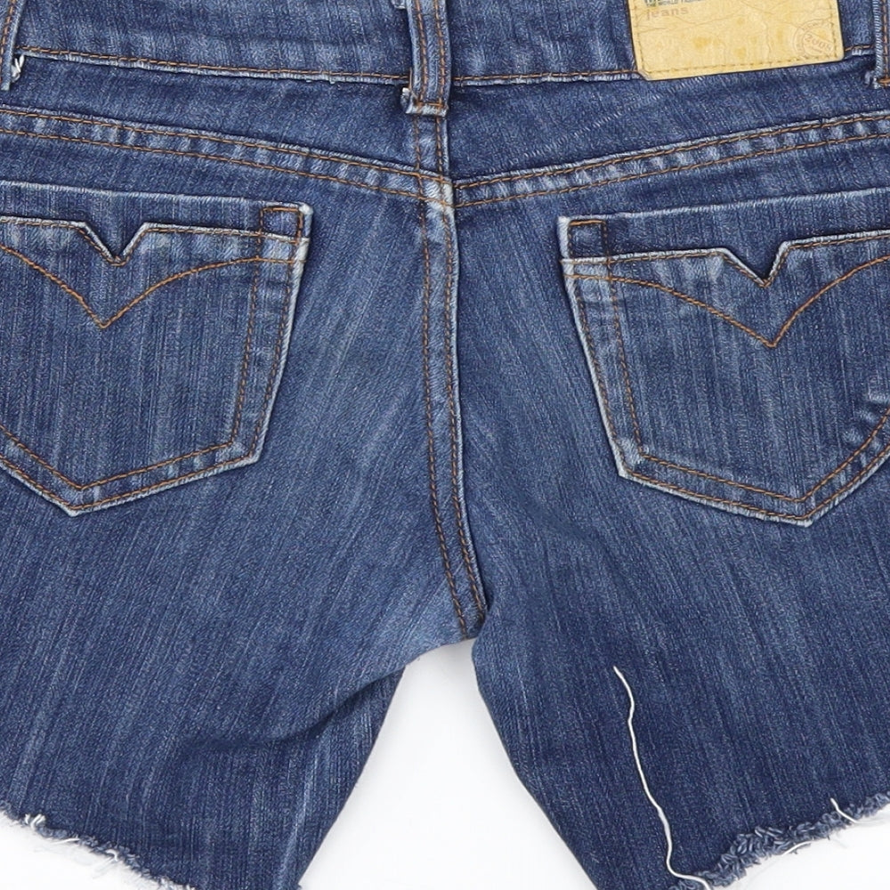 Miss Anna Womens Blue Cut-Off Shorts Size 8