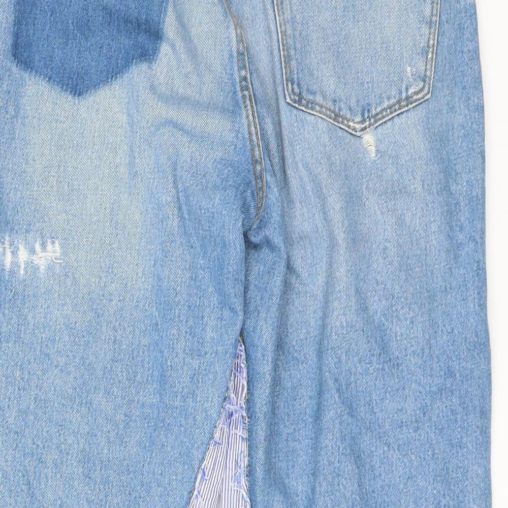 TRF Womens Blue Straight Jeans Size 10 L22 in