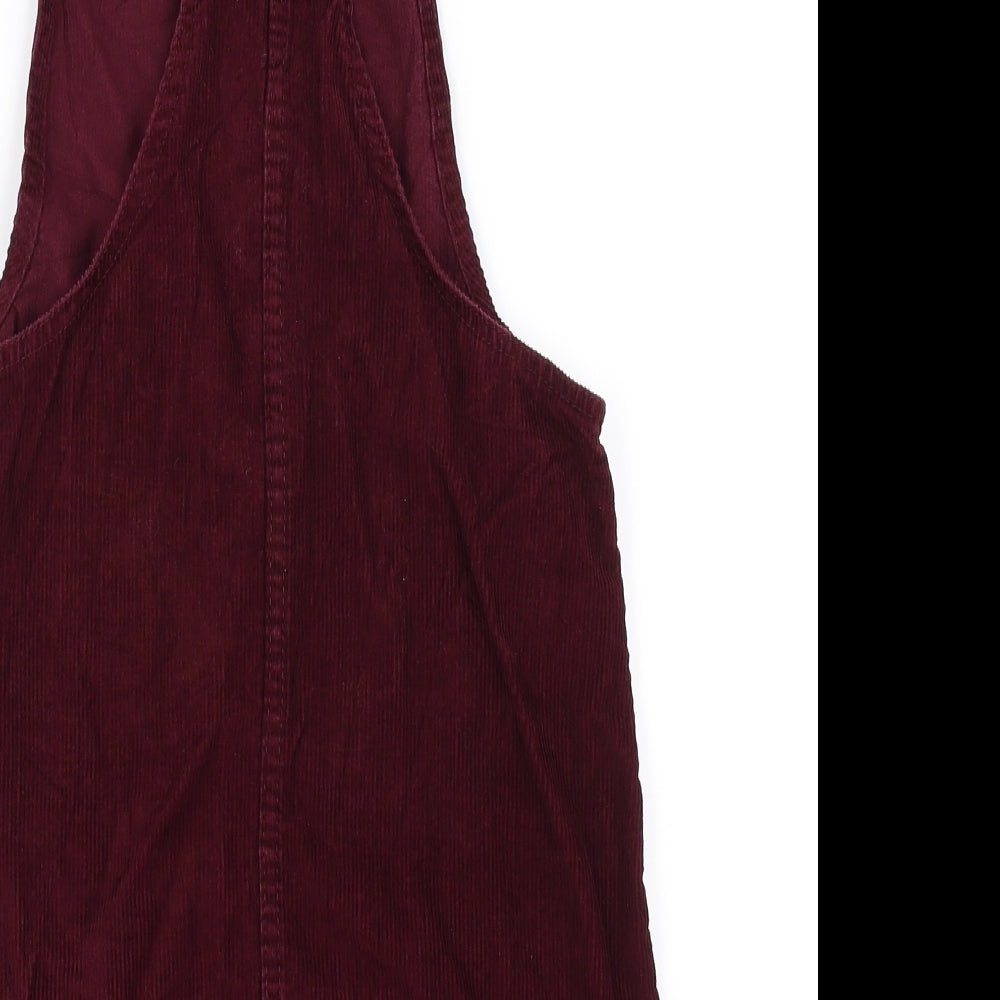 denim Co Womens Red Pinafore/Dungaree Dress Size 6