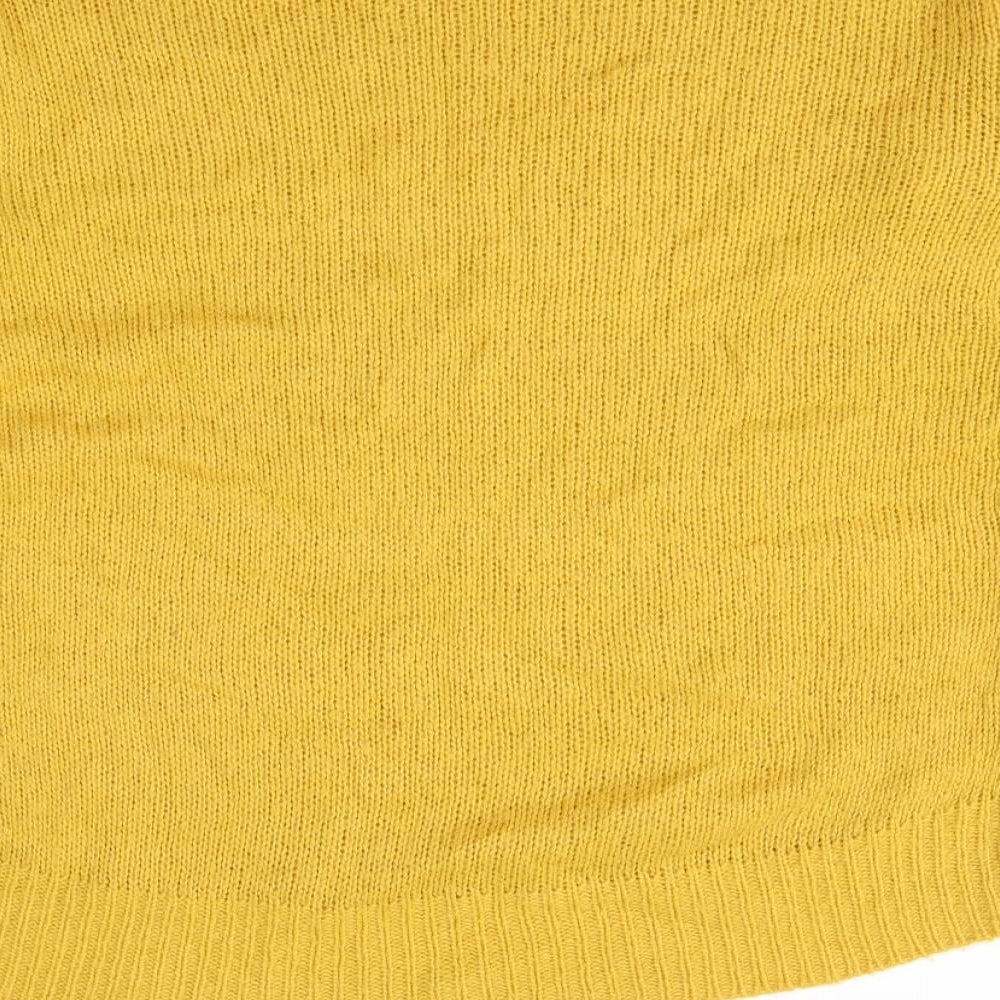 New Look Womens Yellow Pullover Jumper Size M
