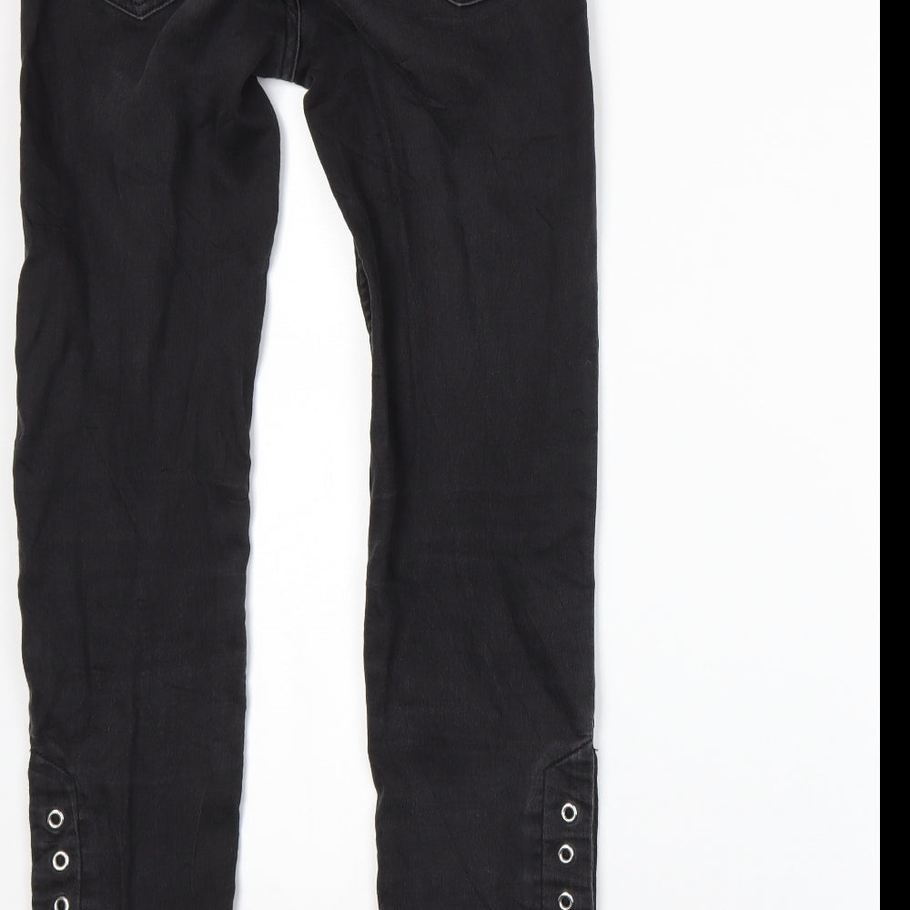 H&M Womens Grey Skinny Jeans Size 10 L28 in