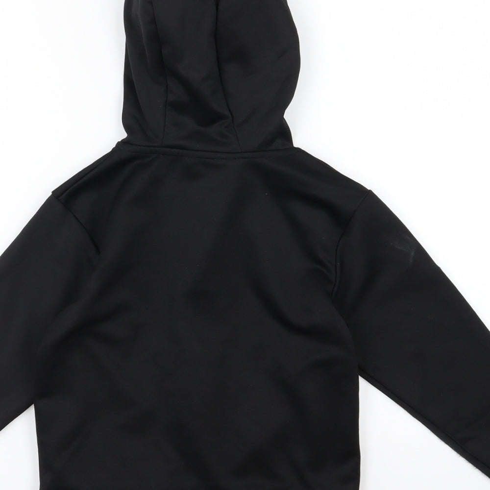 Peacocks Boys Black Jersey Full Zip Hoodie Size 6-7 Years