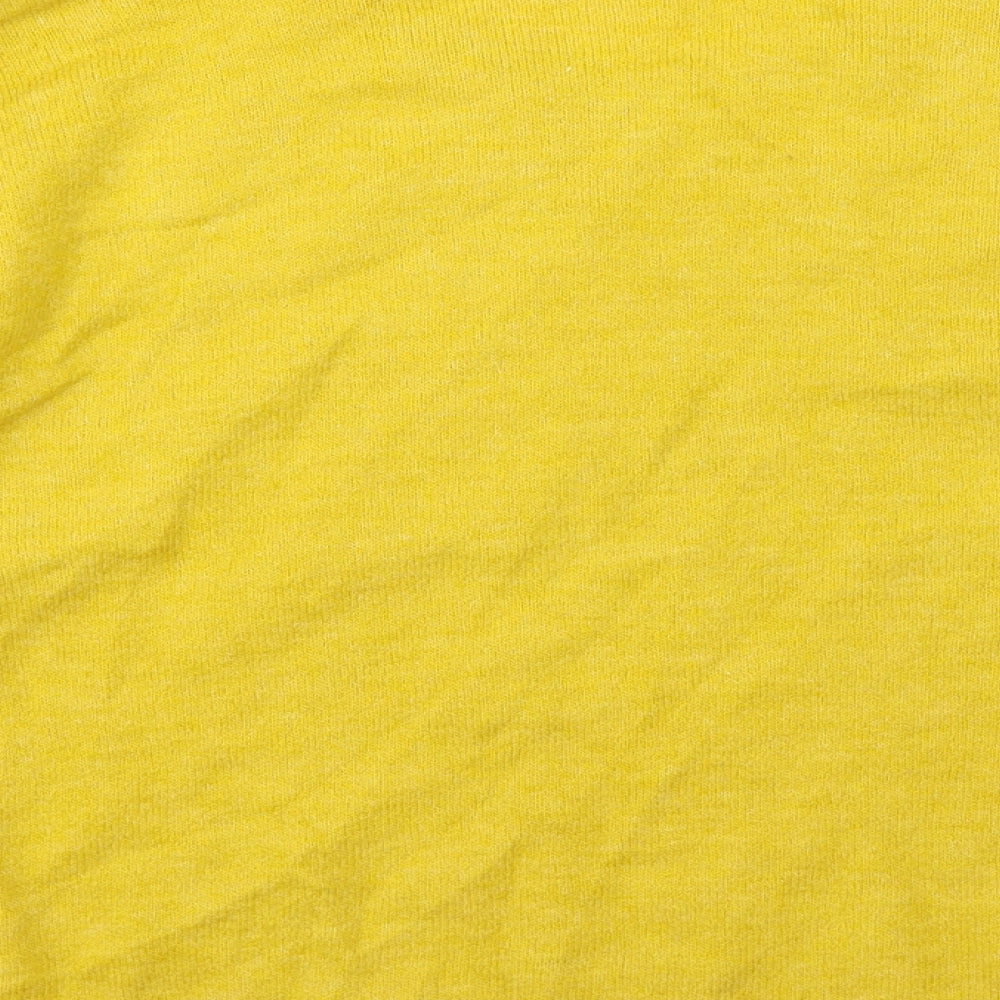 H&M Womens Yellow Knit Pullover Jumper Size L