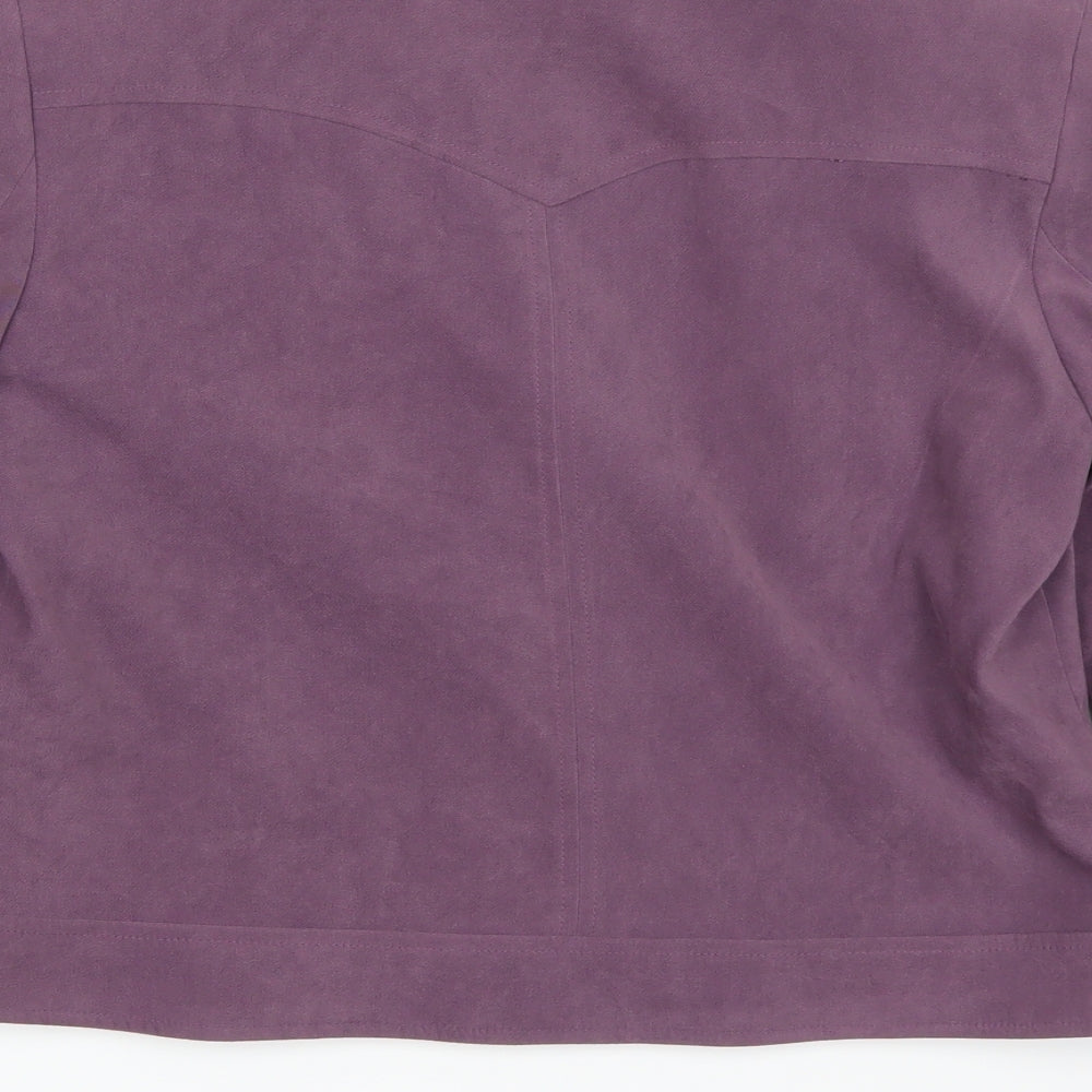 Select Womens Purple Jacket Coat Size 14