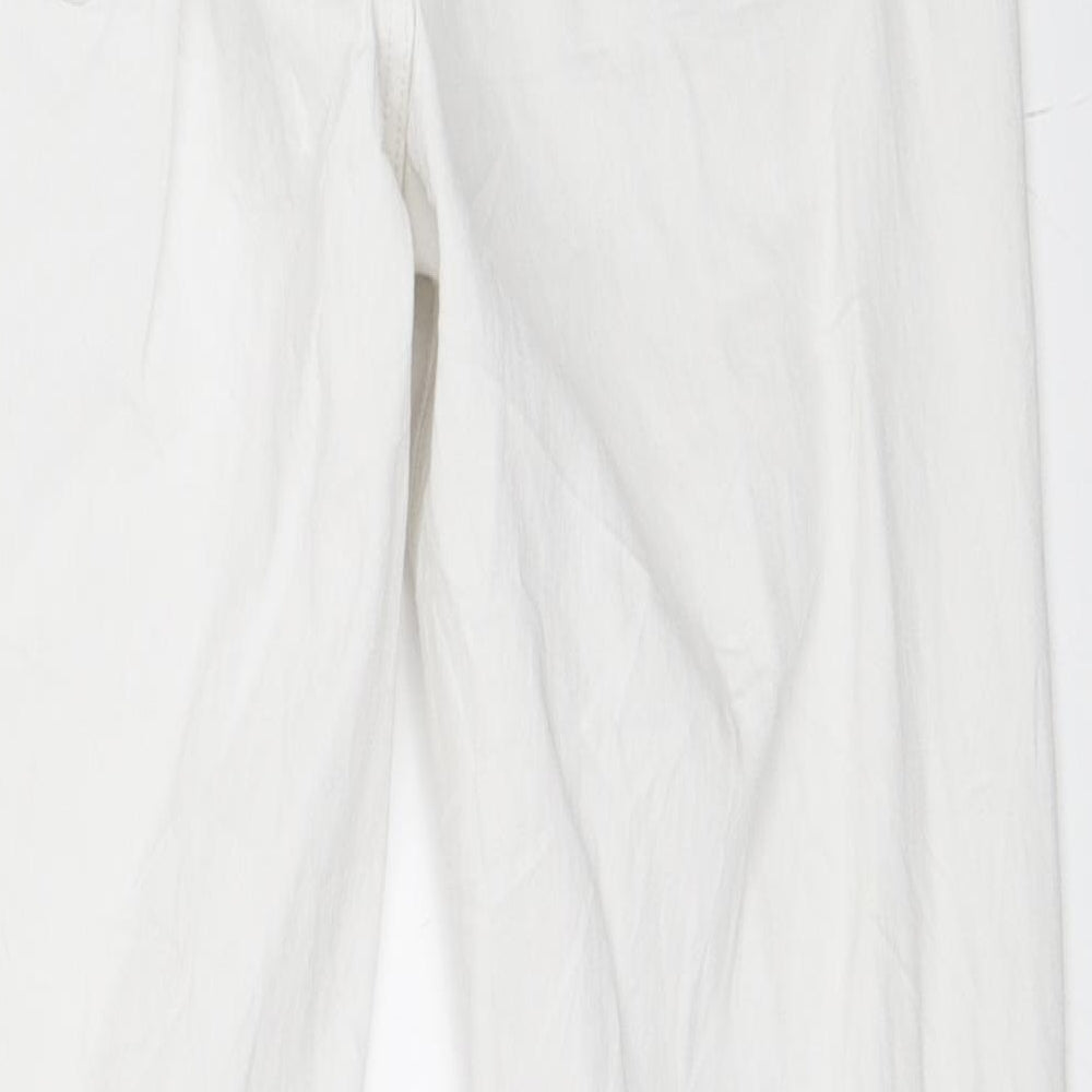 Berksha Womens White Denim Skinny Jeans Size 40 L27 in