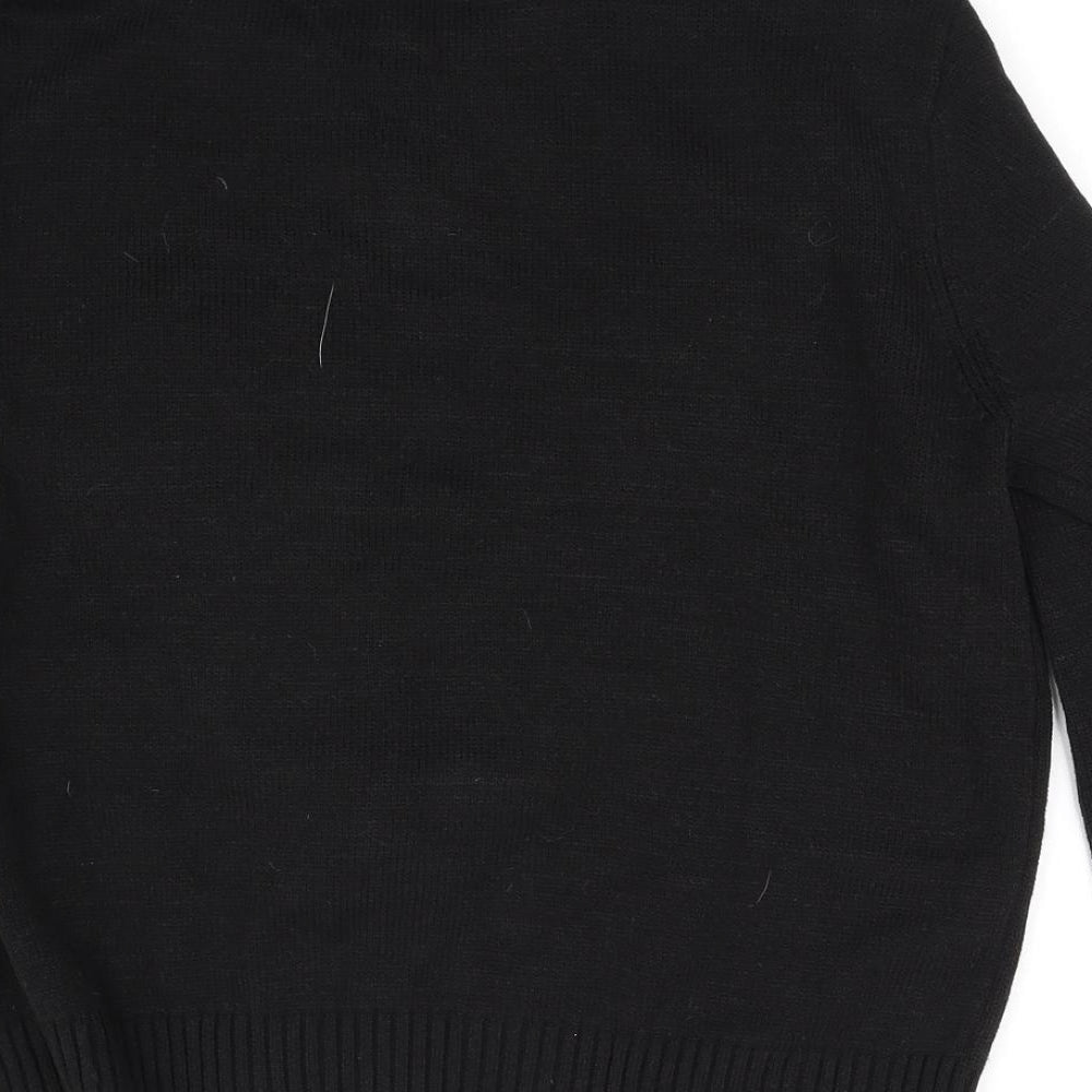 Divided Womens Black Pullover Jumper Size L
