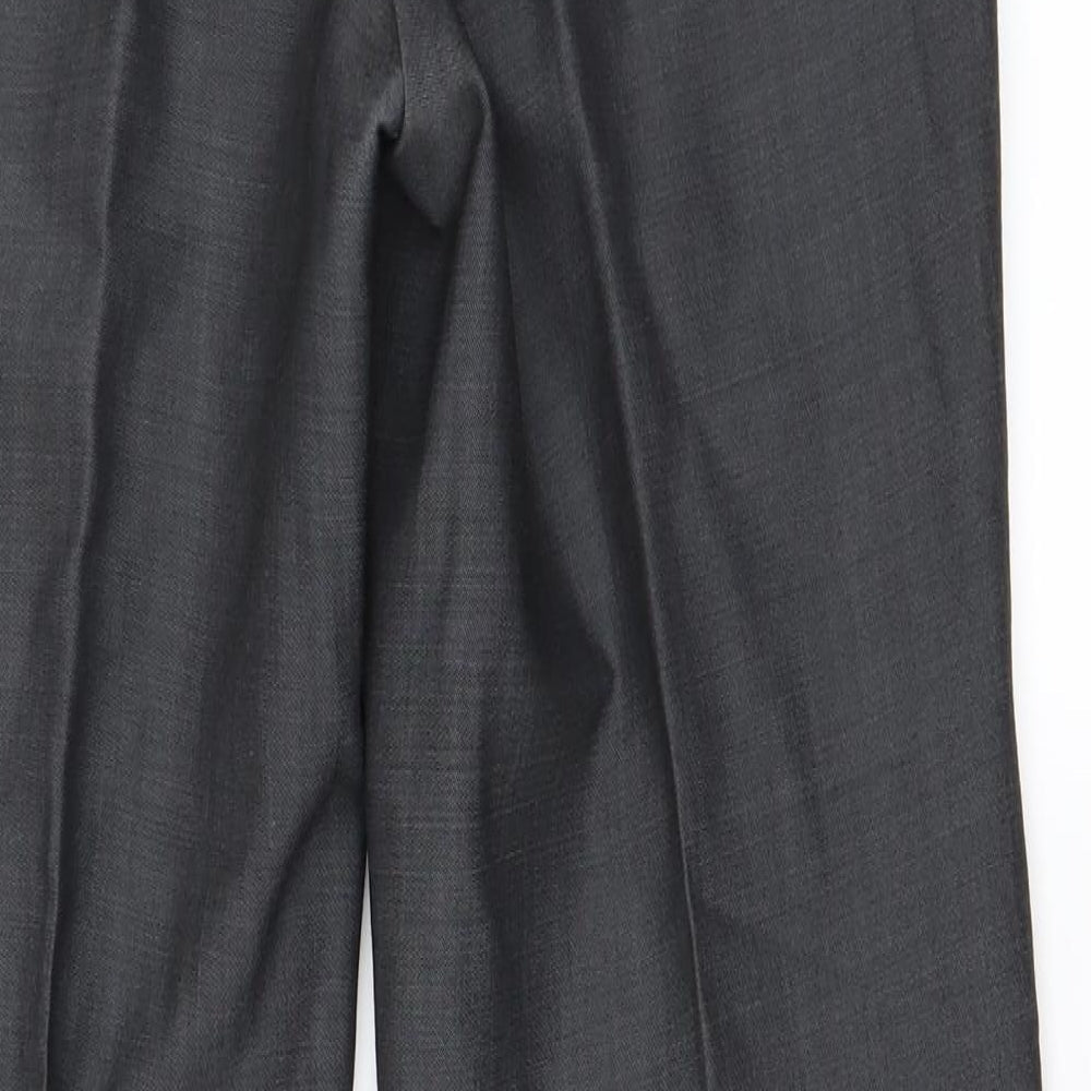 John Lewis Mens Grey Paisley Trousers Size 30 in L26 in