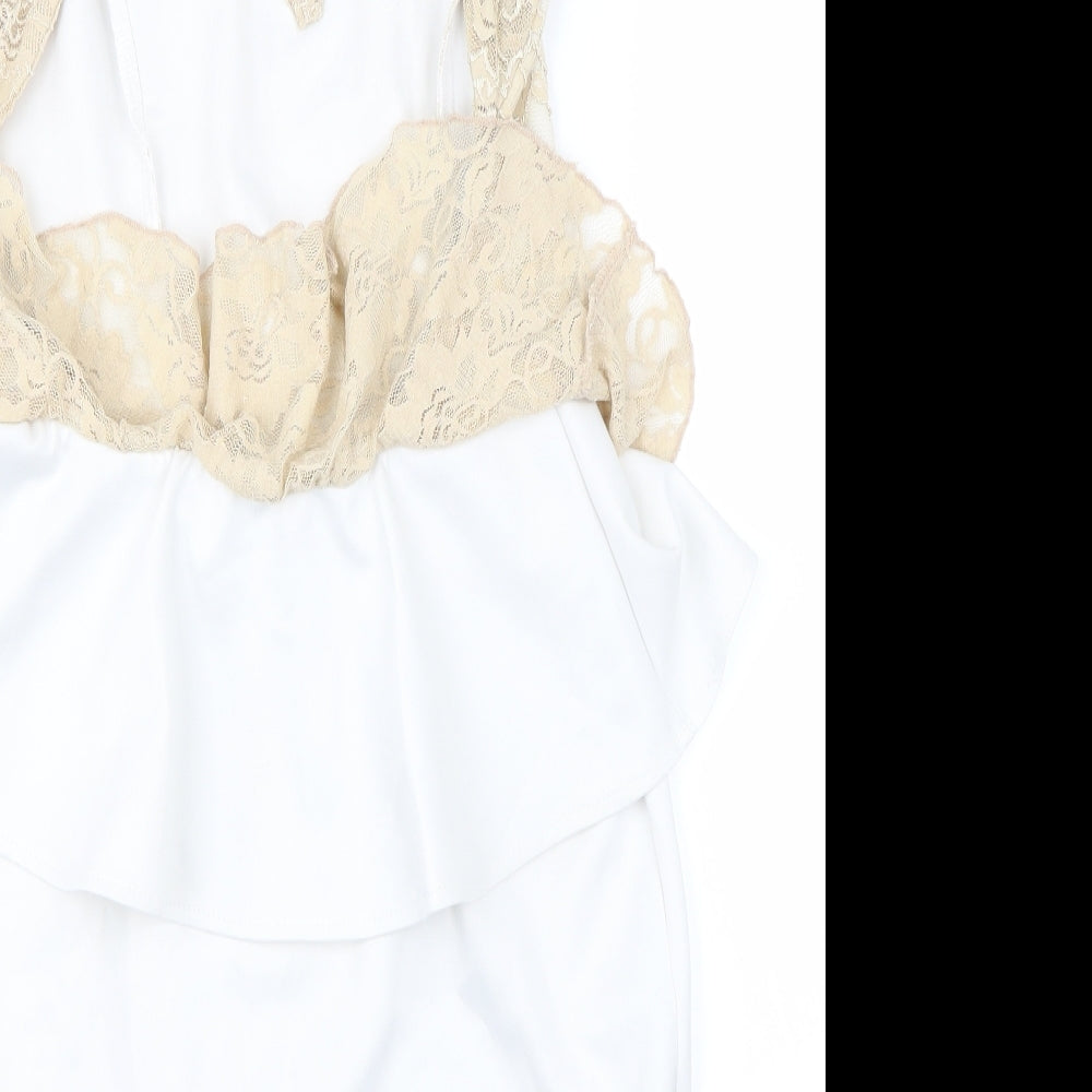 AX Womens Beige Fit & Flare Size 12