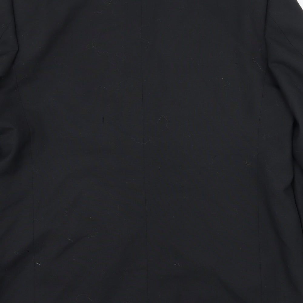 M.A.A Mens Black Jacket Suit Jacket Size L