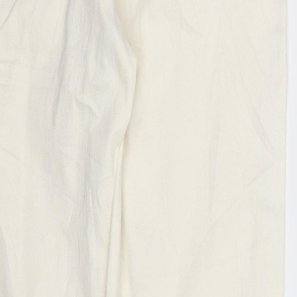 NEXT Womens White Denim Skinny Jeans Size 8 L30 in