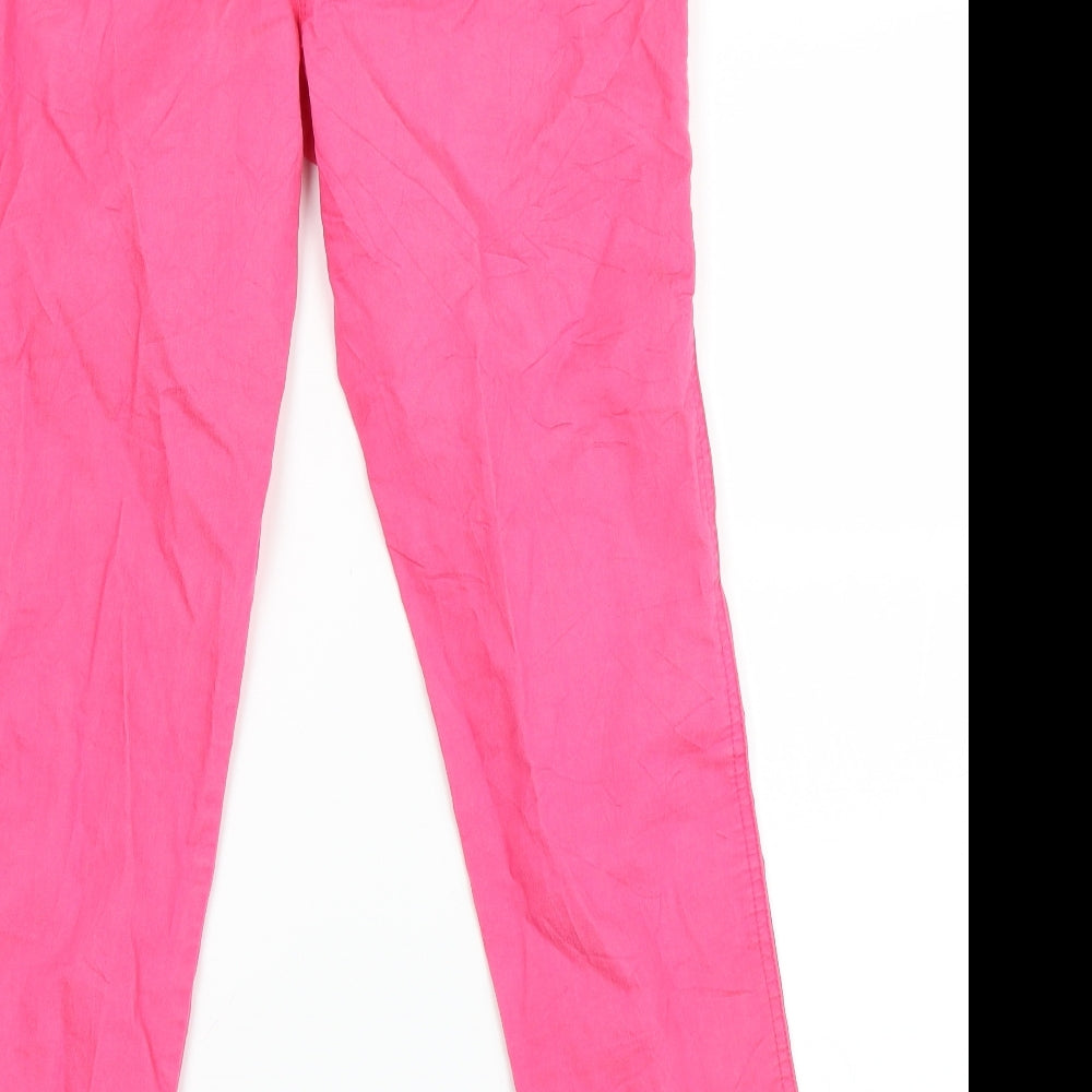 M&Co Womens Orange Boyfriend Jeans Size 12 L28 in