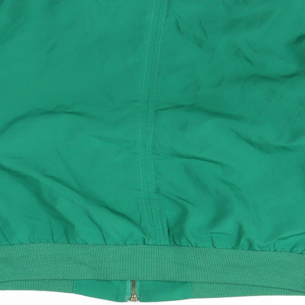 RCC Fashion Womens Green Rain Coat Coat Size M