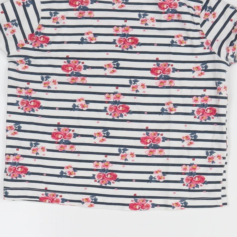Primark Girls Multicoloured Striped Basic T-Shirt Size 2-3 Years