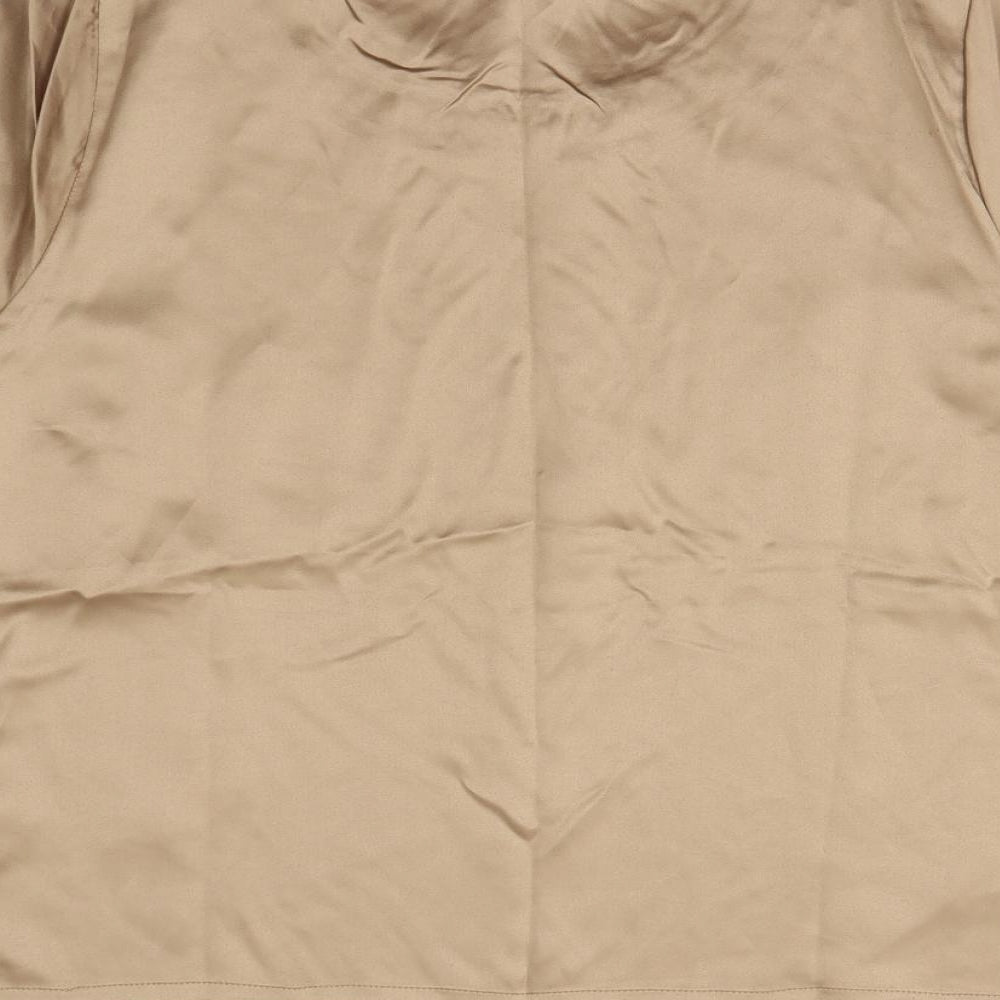 classics Womens Gold Basic Blouse Size 18