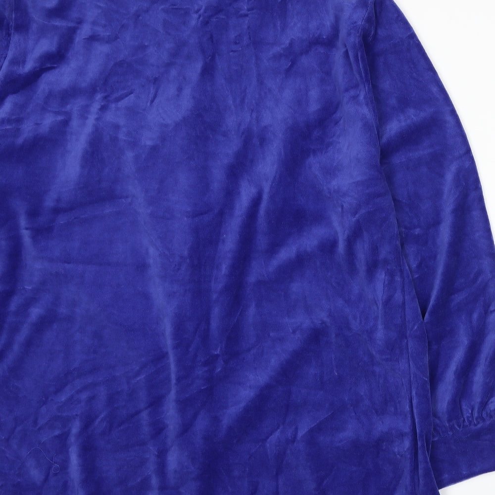 Afibel Womens Blue Floral Jacket Size XL