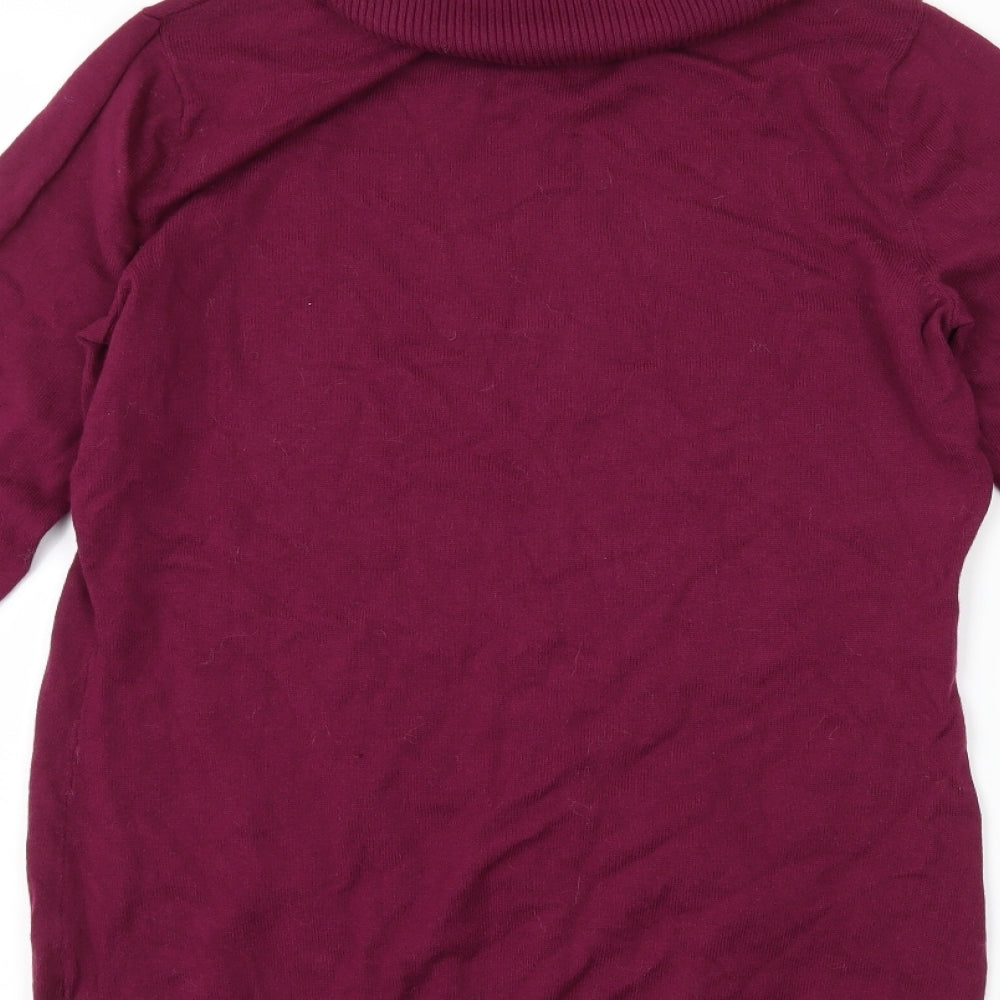 BPC Selection Womens Purple Pullover Jumper Size S - star