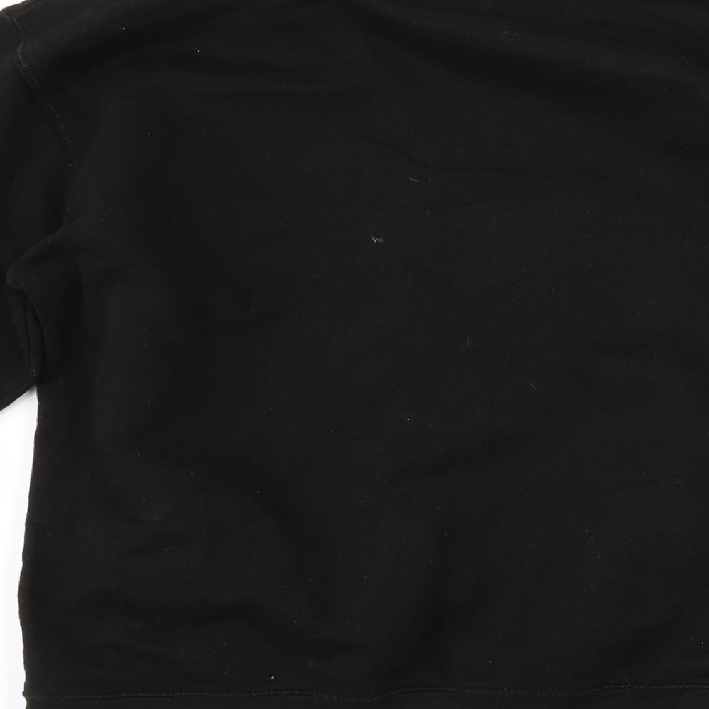 Just Hoods Womens Black Pullover Sweatshirt Size S - Surfboard
