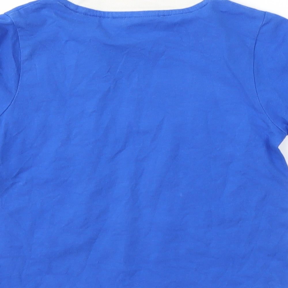 BHAFC Boys Blue Striped Basic T-Shirt Size 3-4 Years