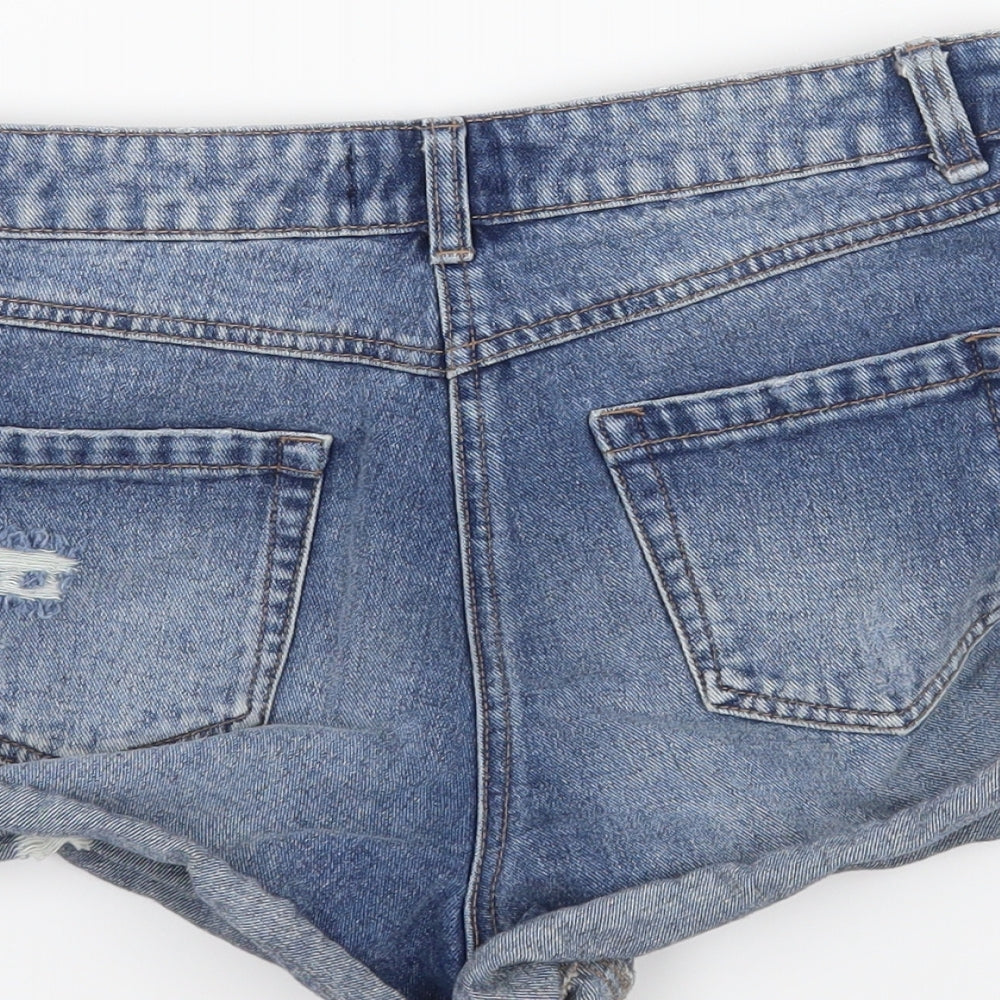 Denim Womens Blue Cut-Off Shorts Size 10