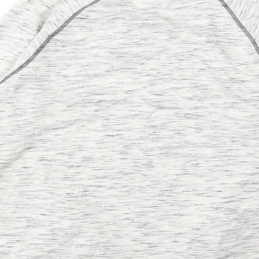 Sparkle & Fade Womens Ivory Jersey Pullover Sweatshirt Size L