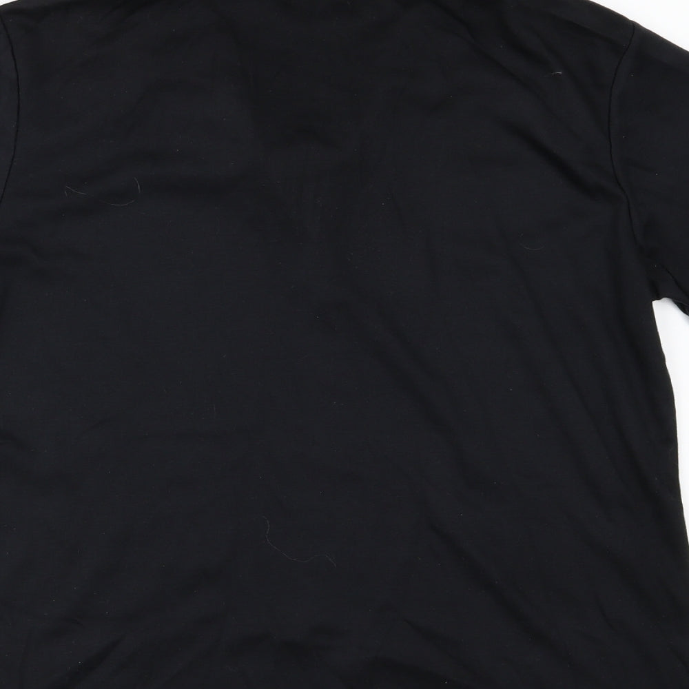 Donna Lewis Womens Black Jersey Basic T-Shirt Size XL