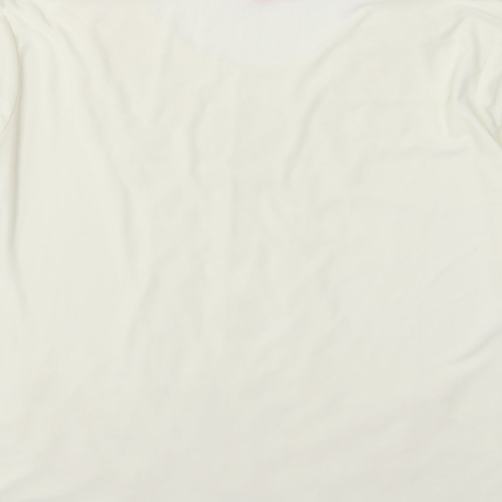 Julipa Womens Ivory Basic Blouse Size 16 - Sequin