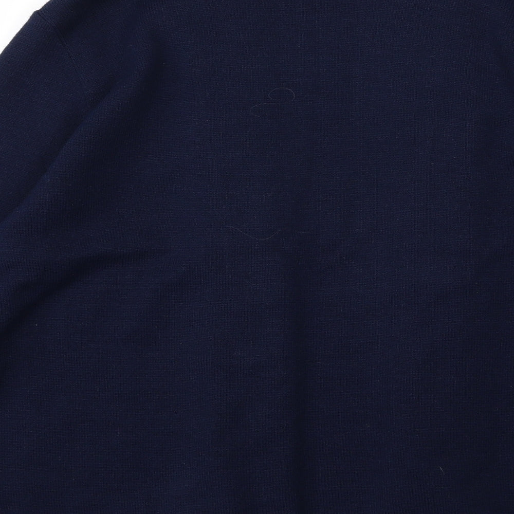 Envy Womens Blue Knit Cardigan Jumper Size M