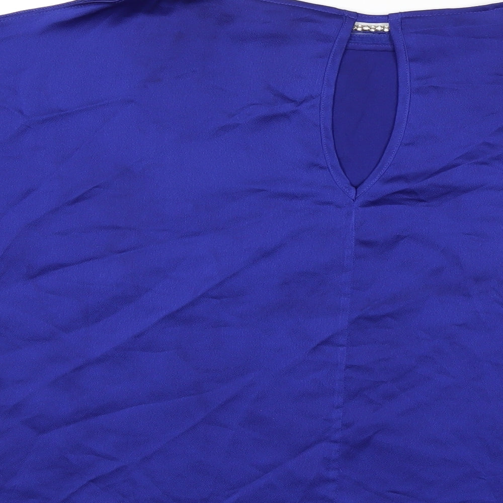 Dorothy Perkins Womens Blue Basic Blouse Size 12