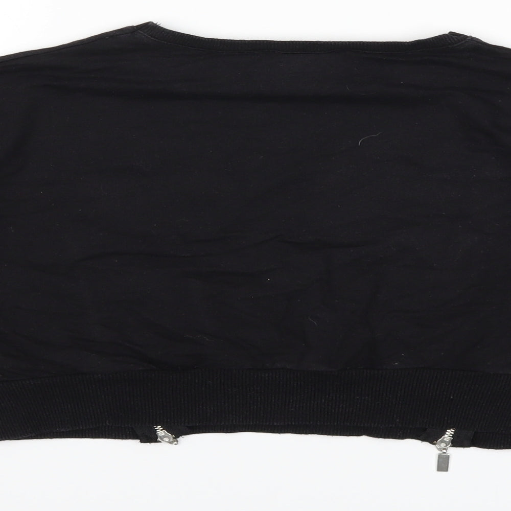Select Girls Black Pullover Sweatshirt Size 12 Years