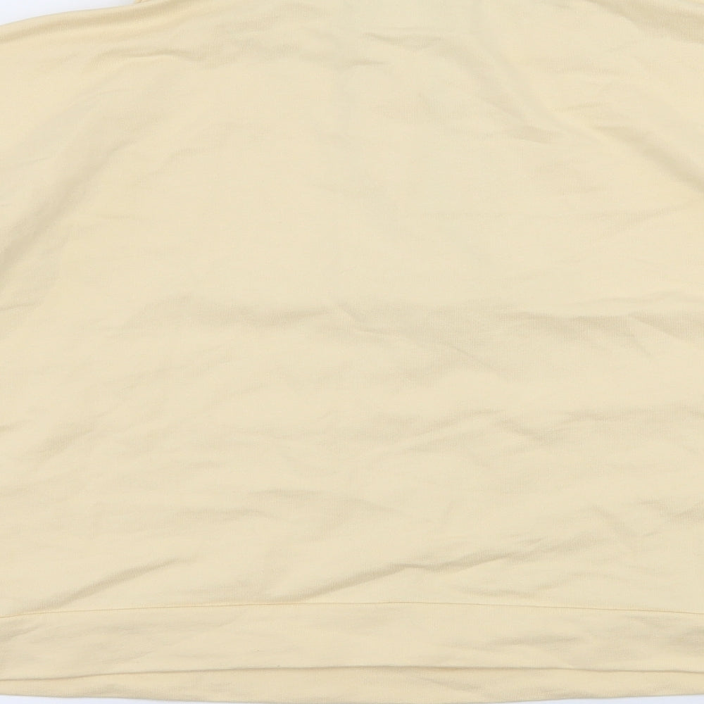 ASOS Womens Yellow Jersey Pullover Sweatshirt Size 8