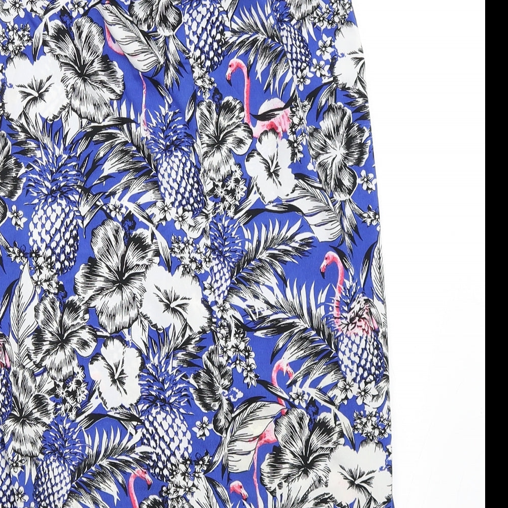 Atmosphere Womens Blue Floral Shift Size 4