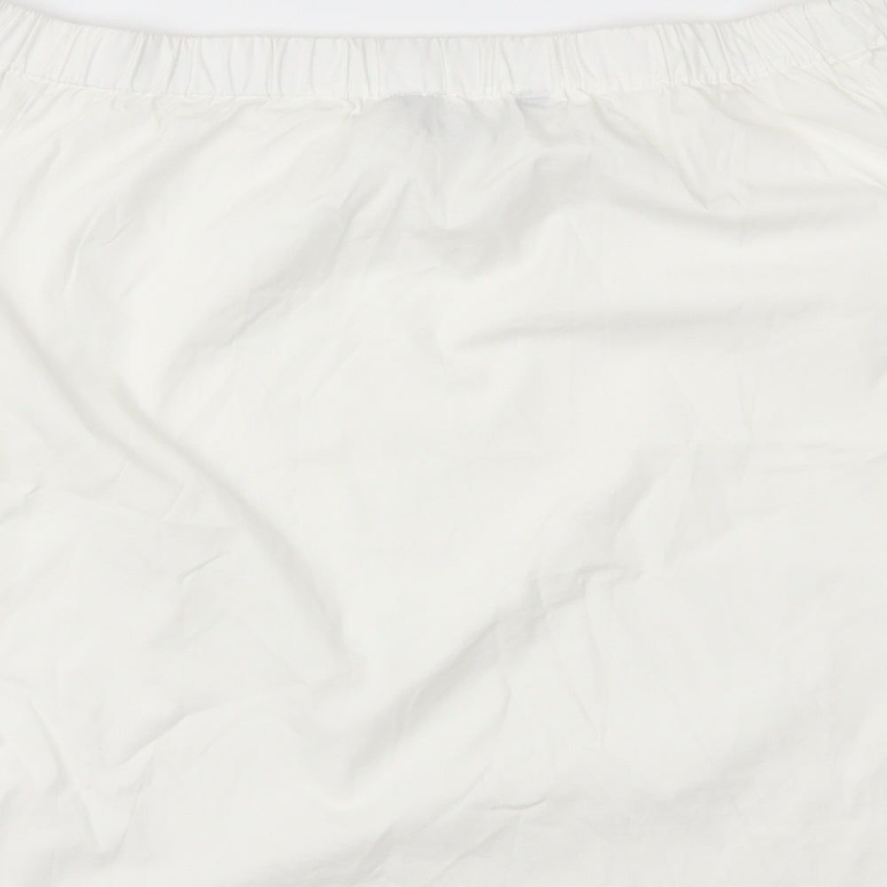 Zara Womens White Basic Blouse Size S