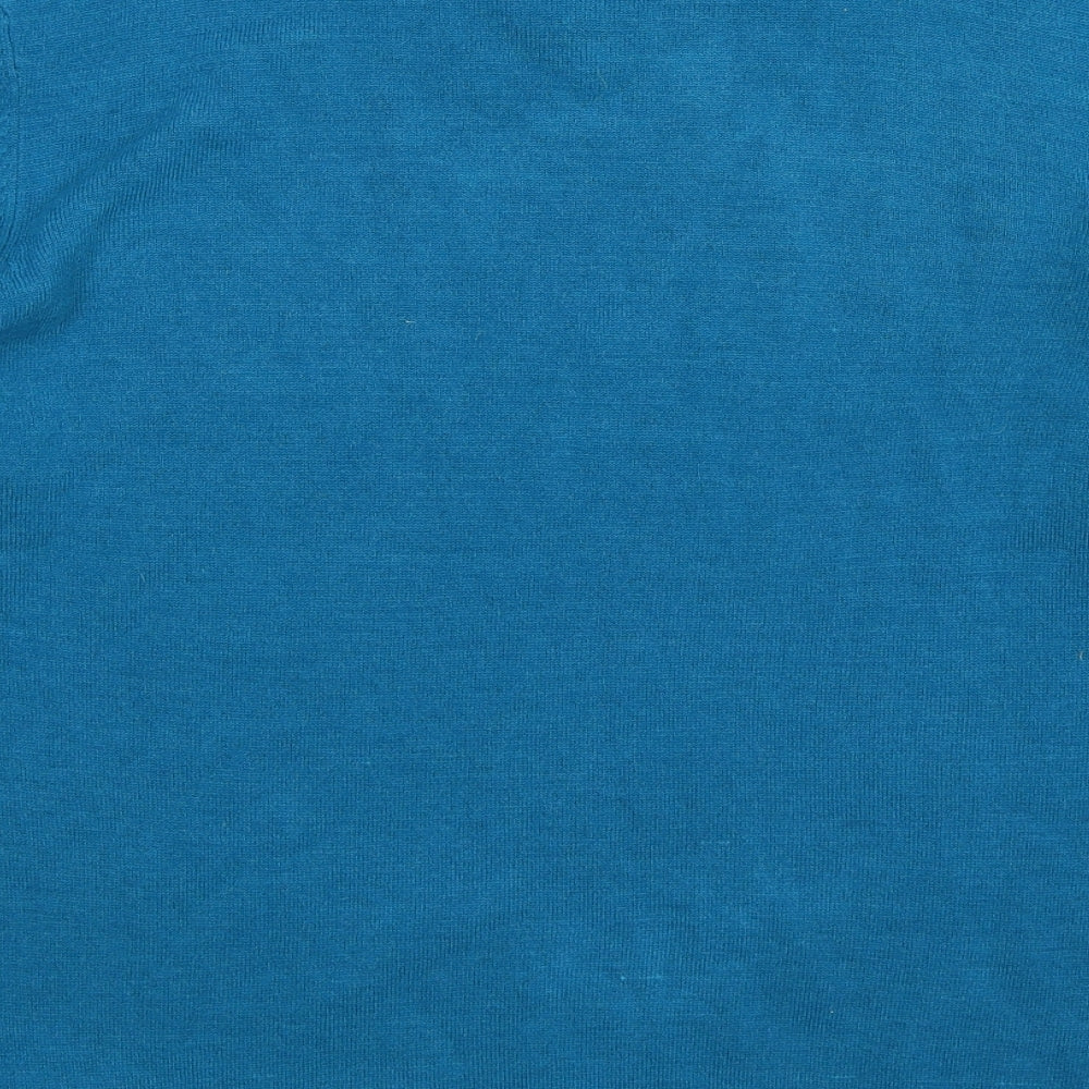 Peacocks Mens Blue Knit Pullover Jumper Size M