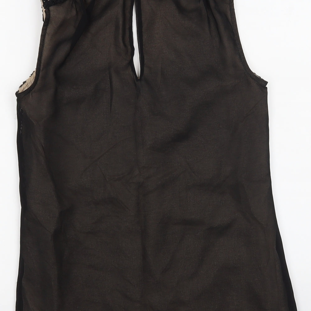 Monsoon Womens Black Basic Tank Size 8