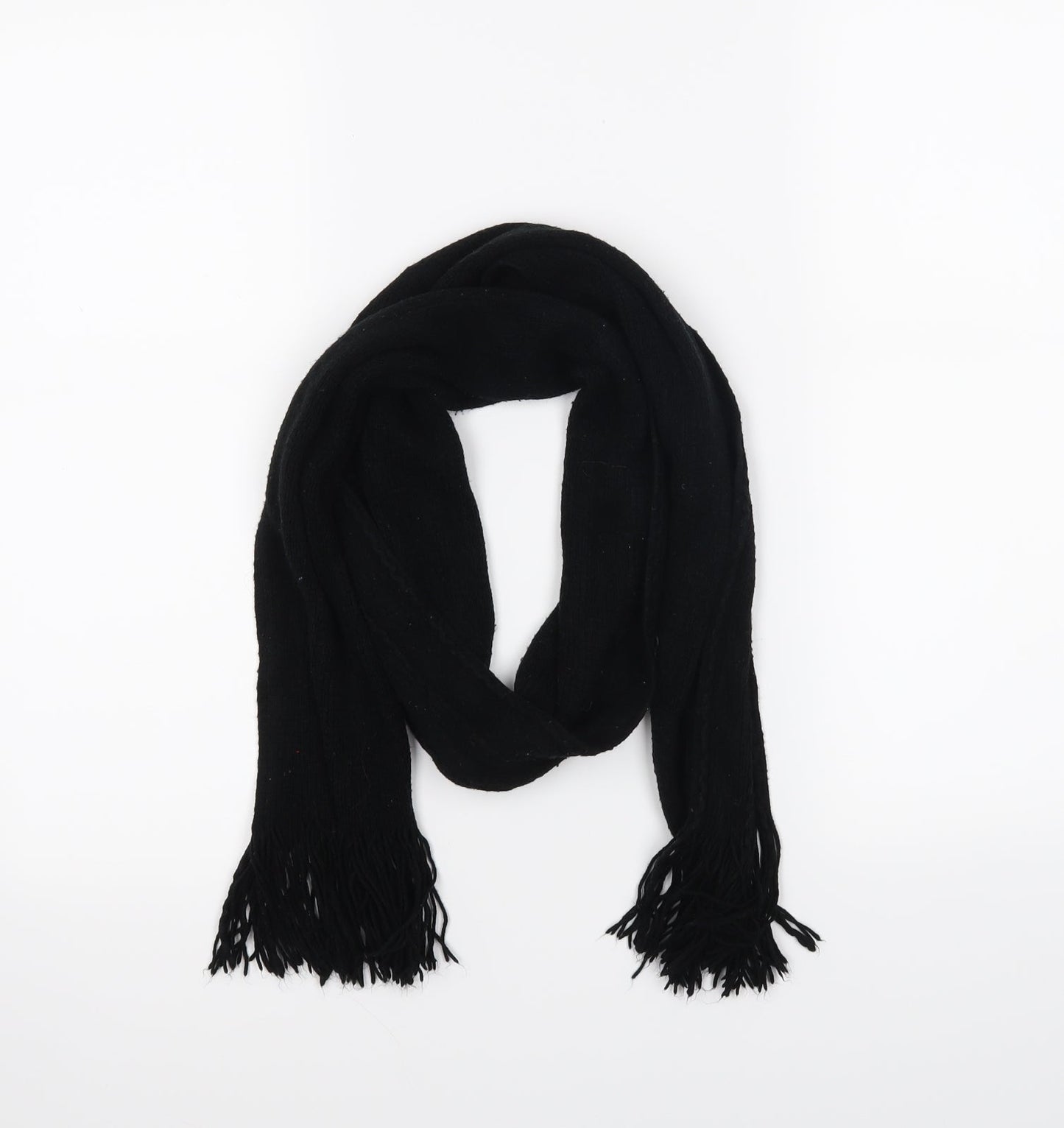 Preworn Womens Black Scarf