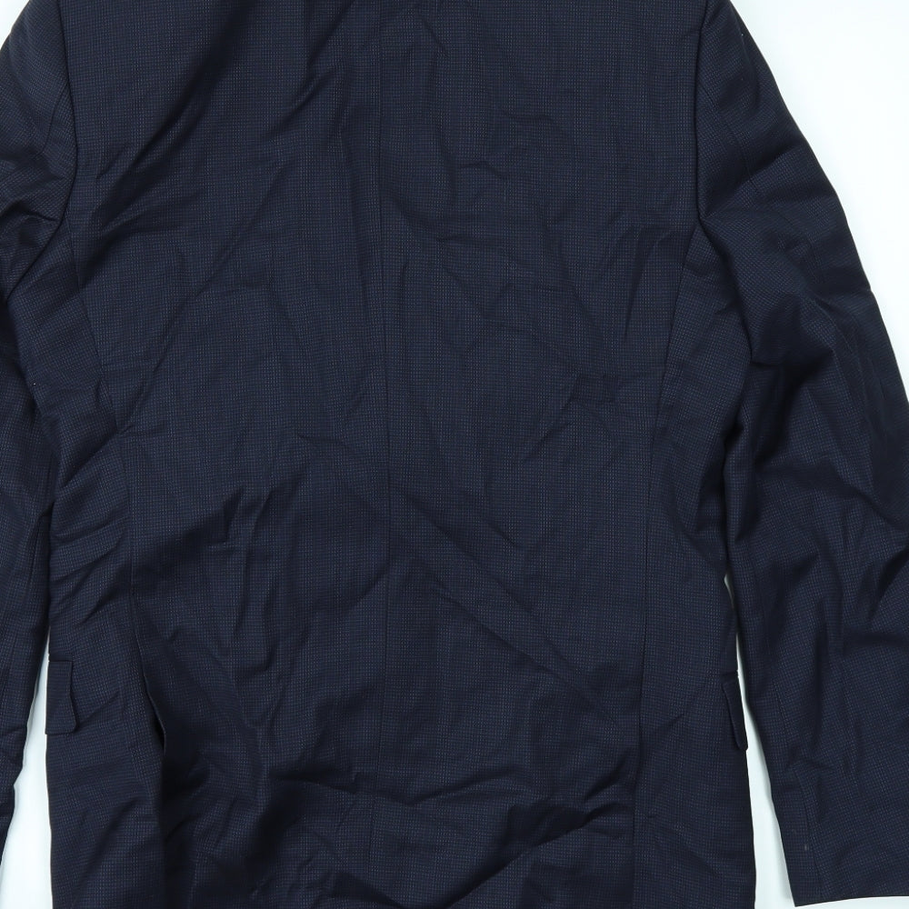 lagerfeld Mens Blue Jacket Suit Jacket Size 34
