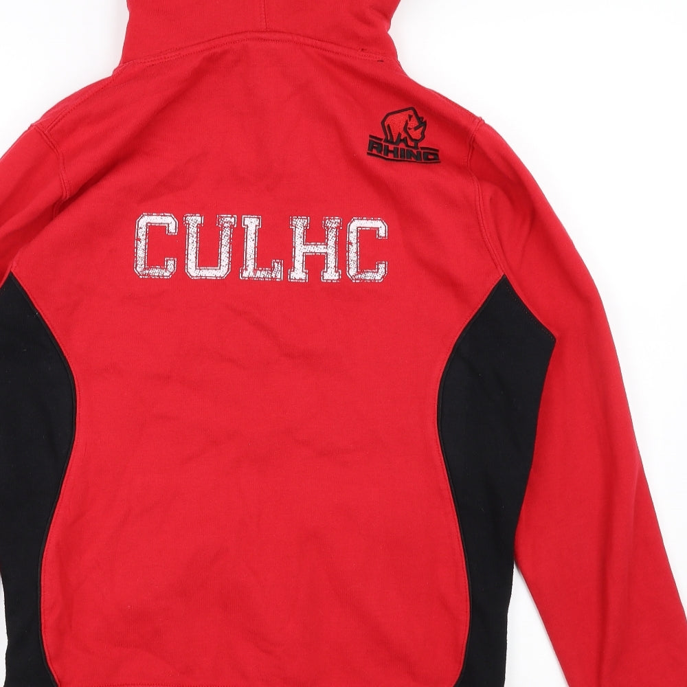 Rhino Womens Red Pullover Hoodie Size 12