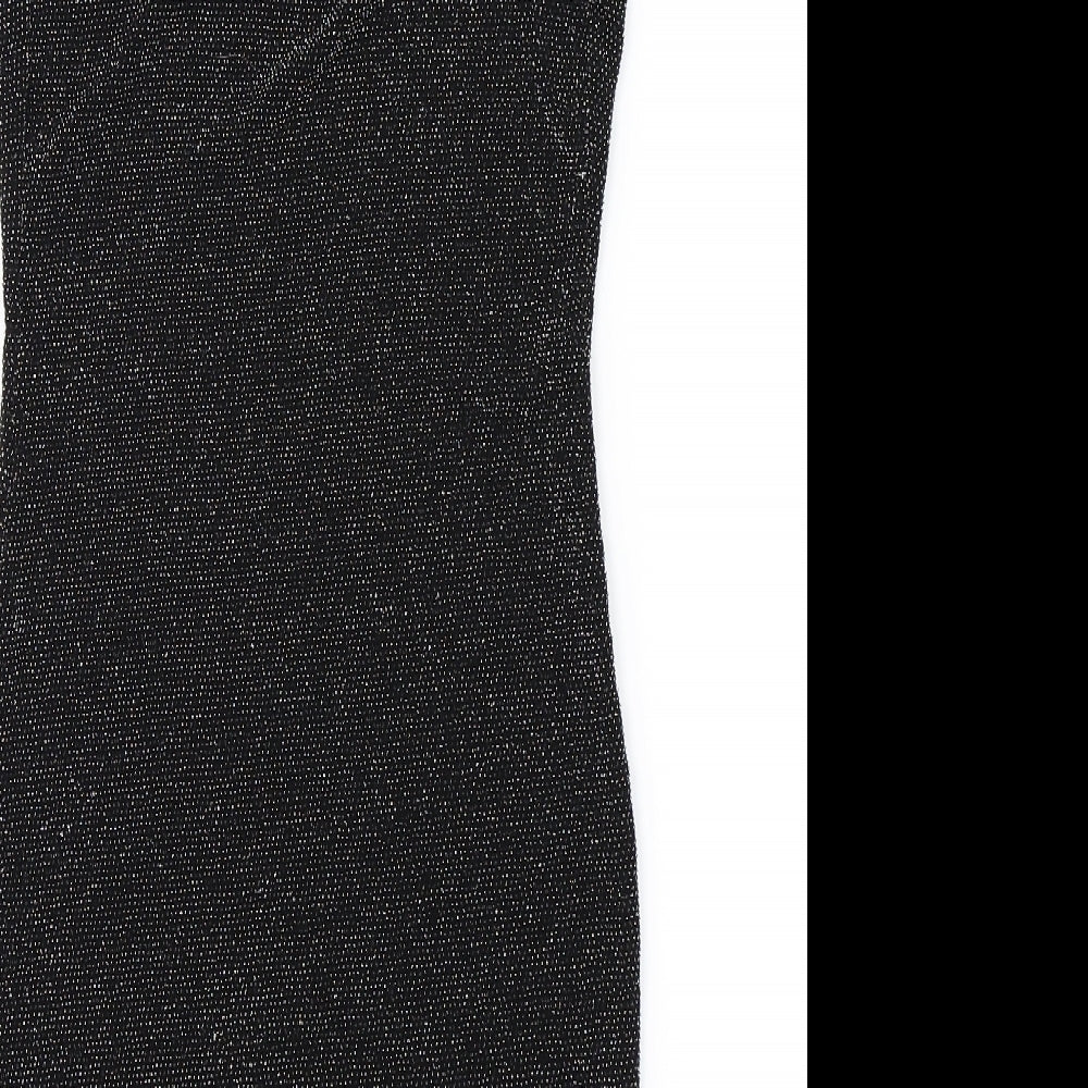 H&M Womens Black Bodycon Size 6 - Glitery