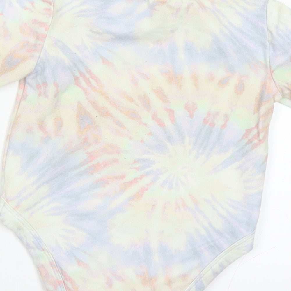 TEAM CUTE Girls Multicoloured Tie Dye Babygrow One-Piece Size 0-3 Months