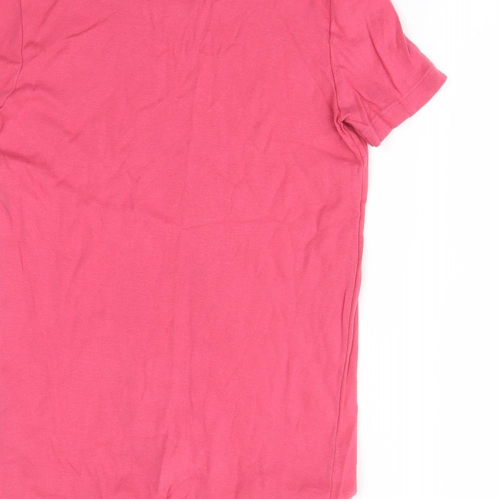 Petit Bateru Womens Pink Basic T-Shirt Size M