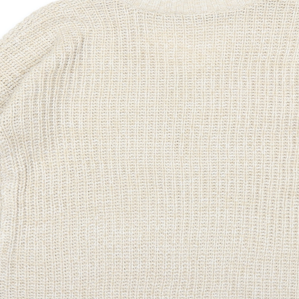 Atmosphere Womens Beige Knit Pullover Jumper Size 10