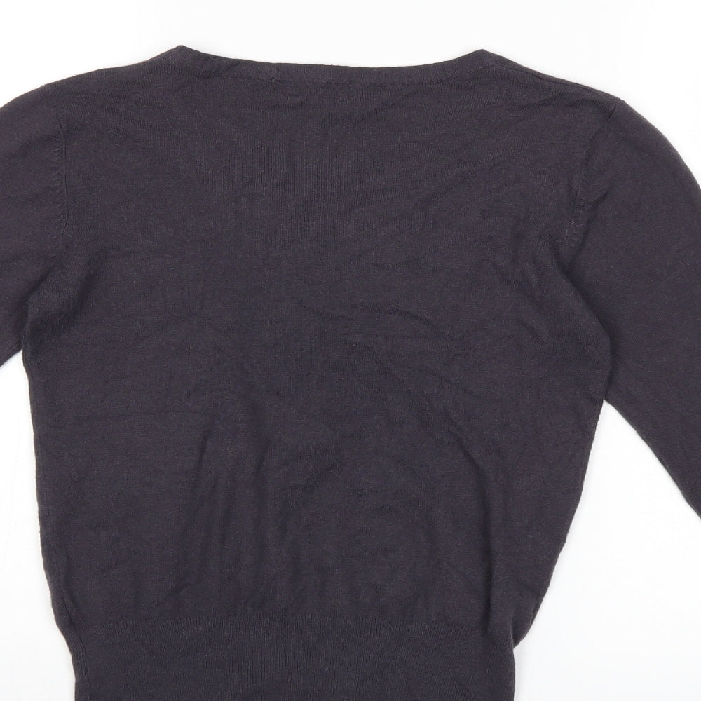 MISSY M Womens Grey Knit Pullover Jumper Size M