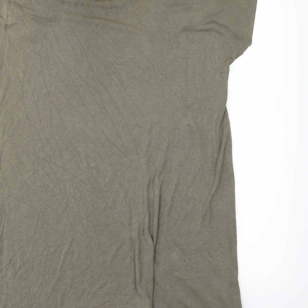 H&M Womens Green Jersey Basic T-Shirt Size M
