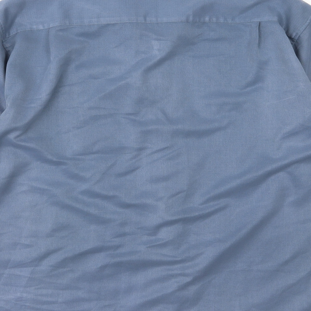 Petroleum Mens Blue Button-Up Size M