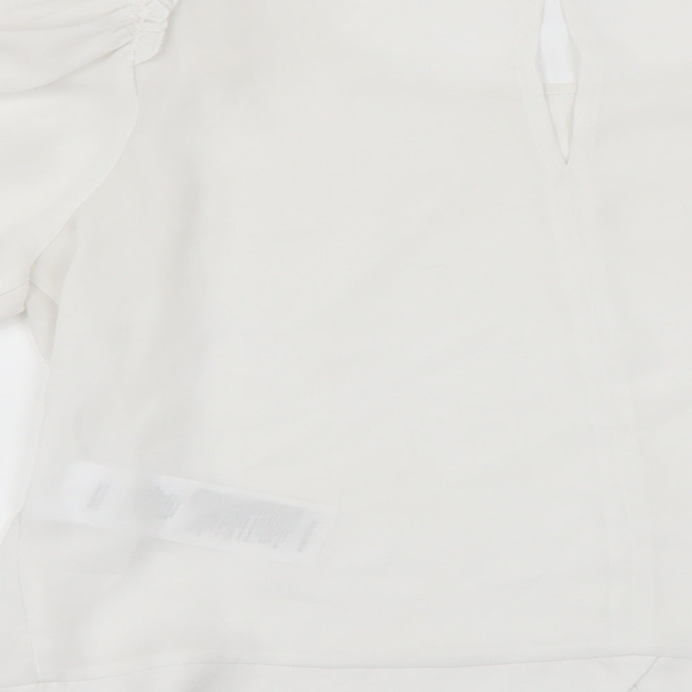 MOTIVI Womens White Basic Blouse Size 14