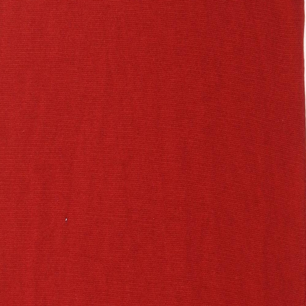 Caishangfeng Womens Red Knit Jumper Dress Size L